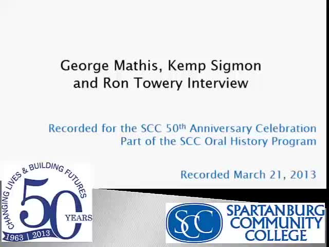 Jay Coffer, George Mathis, Kemp Sigmon & Ron Towery interview