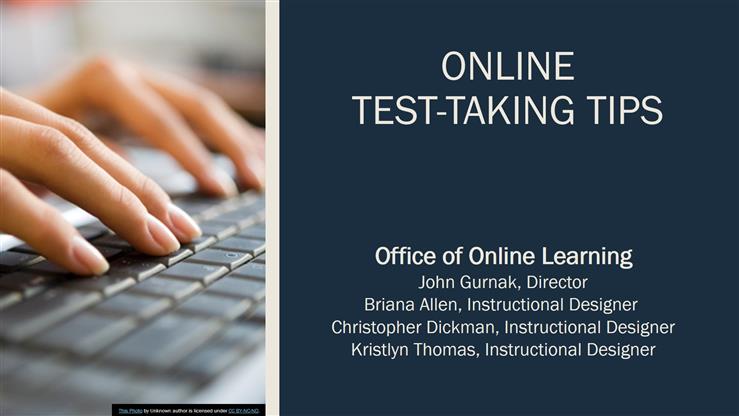 Online Test-Taking Tips