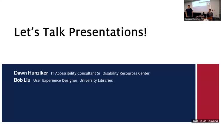 Let's Talk Presentations 2019