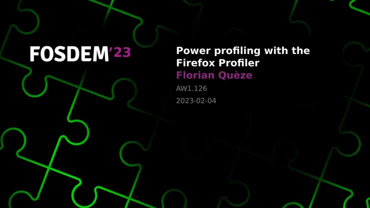 Power profiling with the Firefox Profiler
