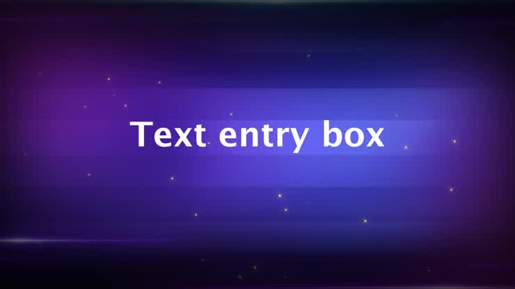 22 Text entry box
