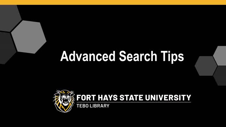 Advanced Search Tips