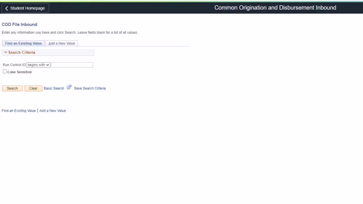Load COD Response File