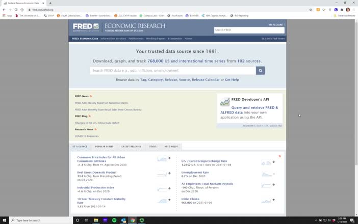 How to use FRED