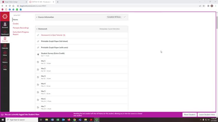 Homework & Quiz Tutorial