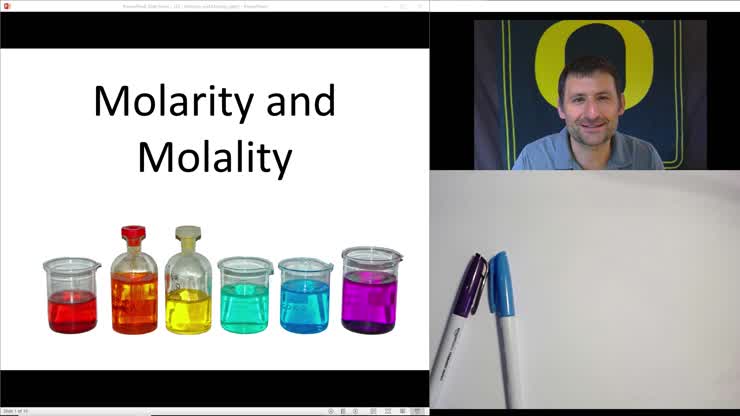 Lecture 29 - Molarity and Molality (2021)