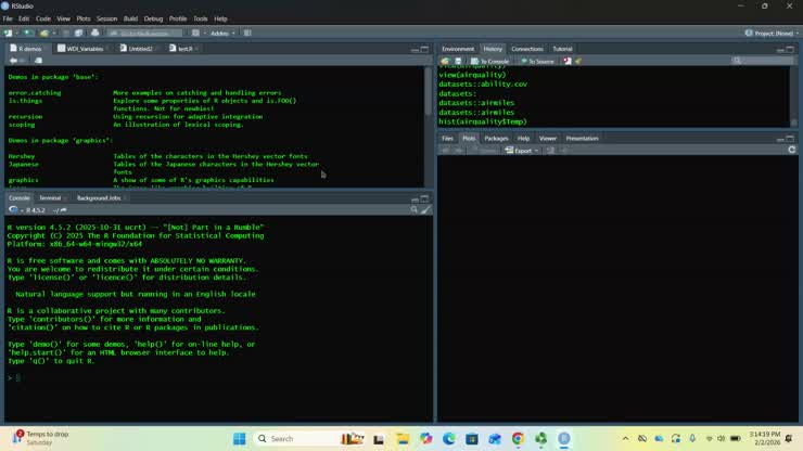 Basics of R