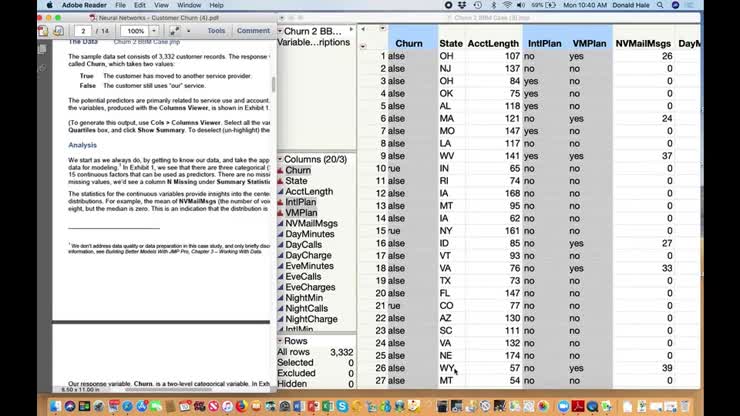 Topic 1.2 Neural Networks in SAS JMP