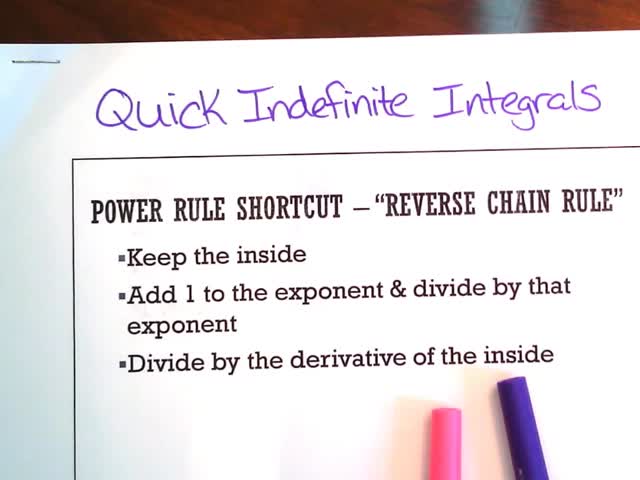 Keeper 36 - Quick Integrals video notes