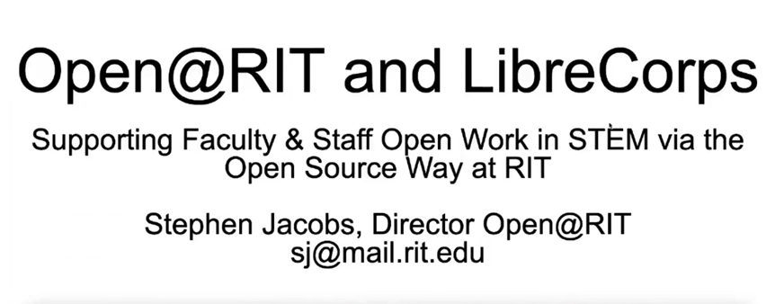 Open Rit File Open@RIT and LibreCorps: Supporting Faculty & Staff Open Work in STEM ...
