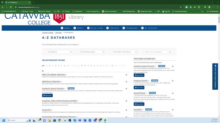Searching Databases (JStor)