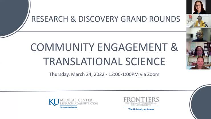 Research & Discovery Grand Rounds March 24, 2022- Community Engagement