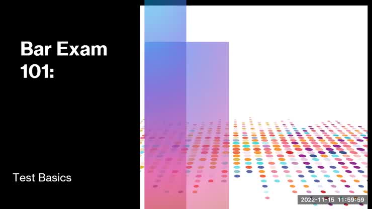 Bite-Sized Bar Prep - Topics, Sections, Scoring