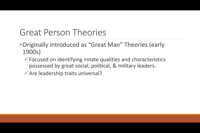 Chapter 2 - Trait Approach