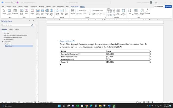 Chapter 3 Sorting a Table