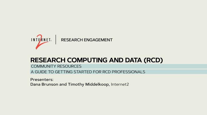 Research Computing Data Research Computing and Data Community Resources