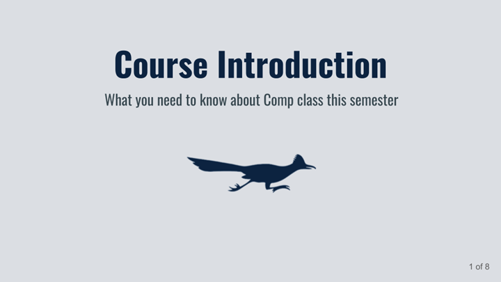 Course Intro Video
