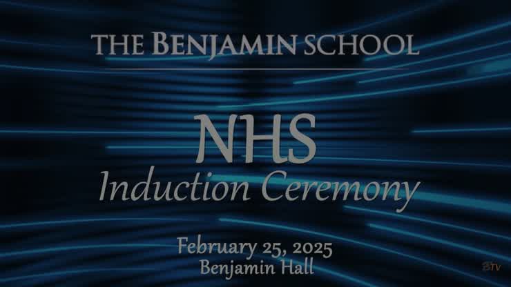 2025 Spring NHS Induction Ceremony