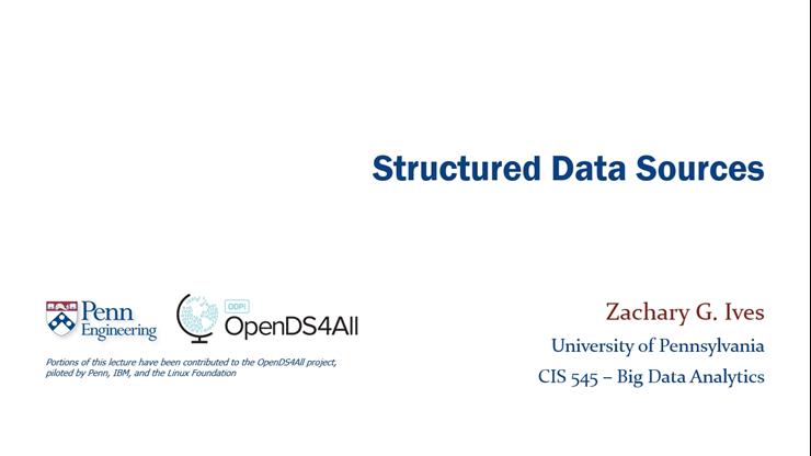 Reading Structured Data