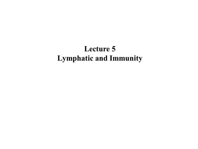 Immunity Lecture A