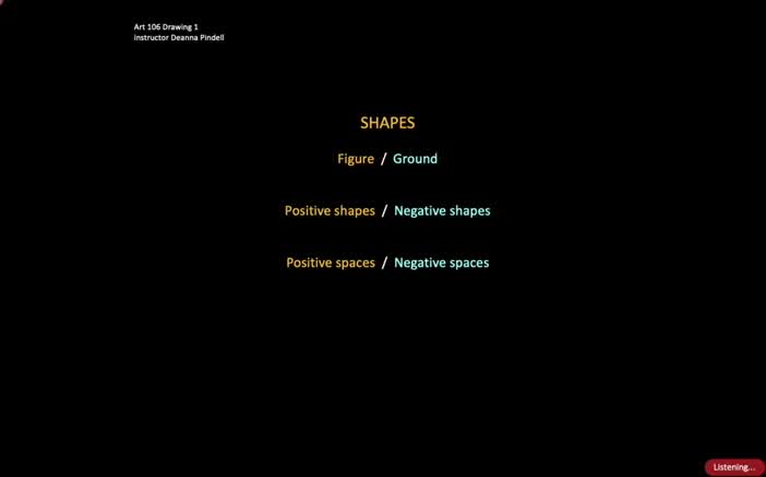 Intro to Positive & Negative shapes and spaces. 6 m.