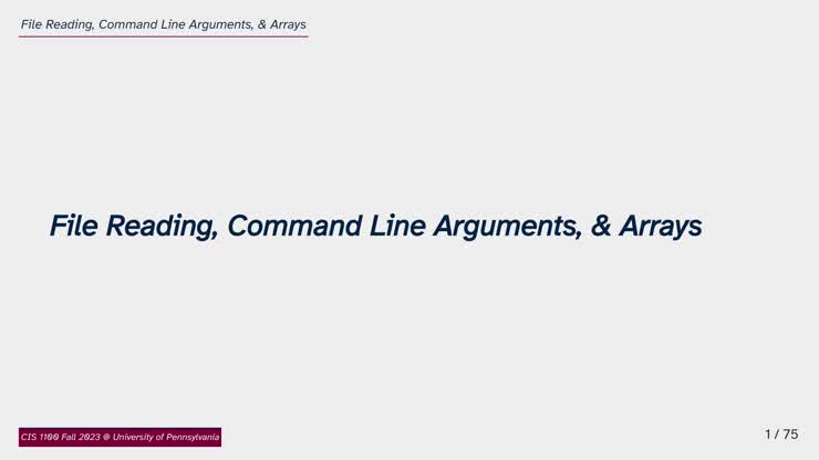 CIS 1100-001 202330 Introduction To Computer Programming on 9/20/2023 (Wed)