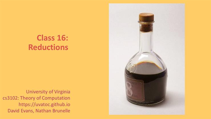 Class 16: Reductions
