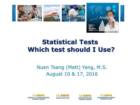 Applied Statistics - Statistical Tests - Which Test Should I Use ...