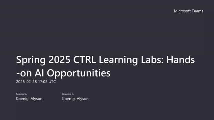 CTRL Learning Lab_ AI for Content Creation & Editing