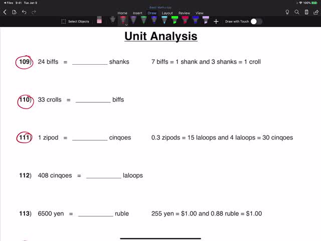 Unit Analysis