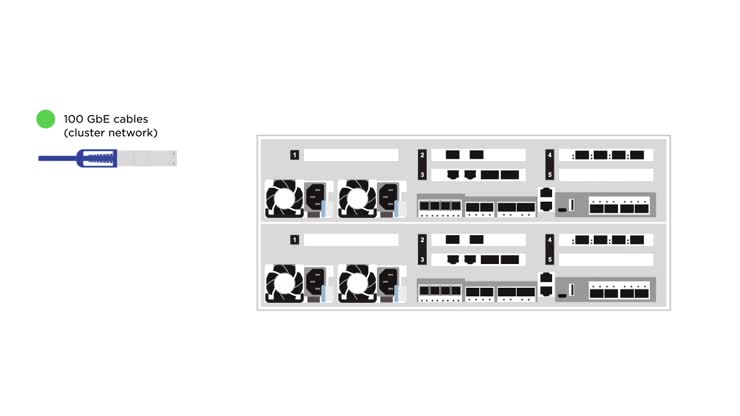 Switched network cabling – AFF
