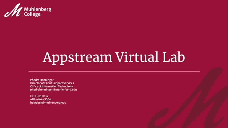 Appstream Virtual Lab