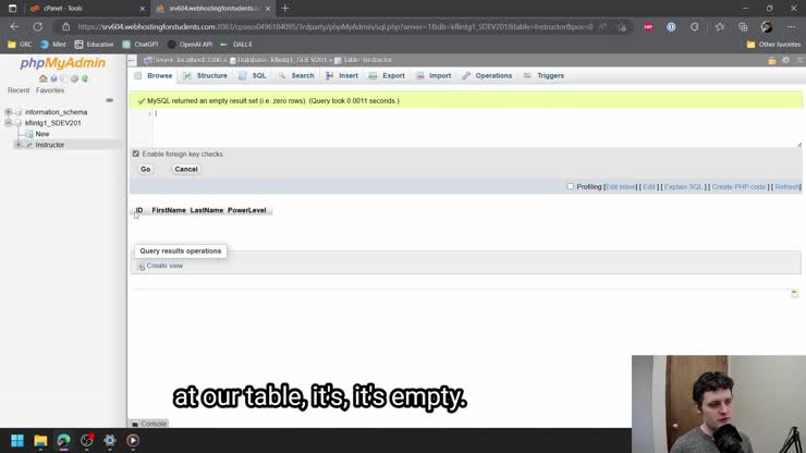 INSERT, UPDATE & DELETE Table Data