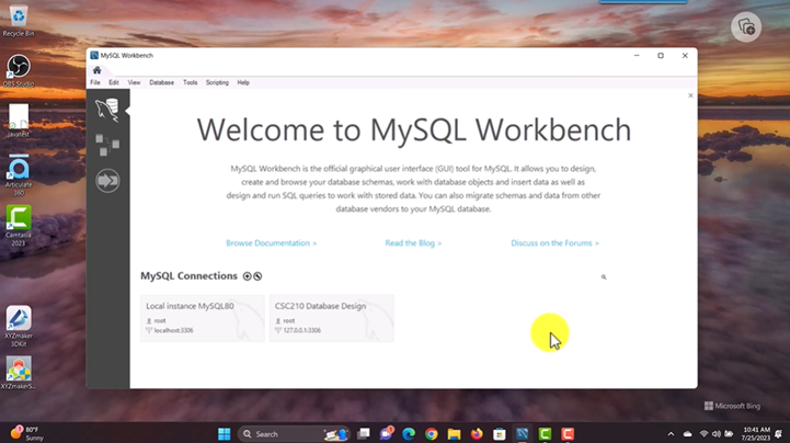 MySQL Workbench Connection