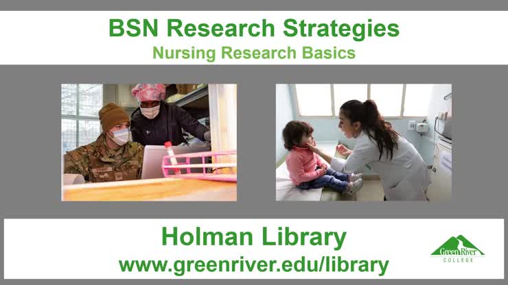BSN Research Strategies: Nursing Research Basics (Video Tutorial)