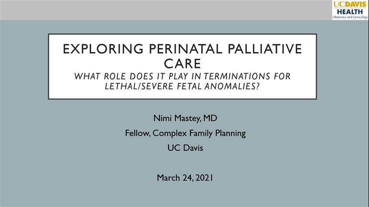 "Exploring perinatal palliative care: what role does it play in ...