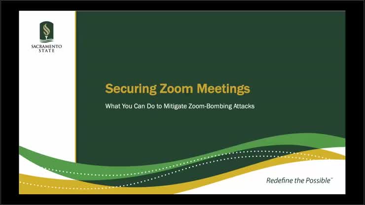 Securing Zoom Meetings