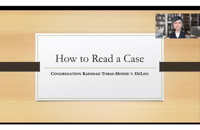 How to Read a Case captioned rev