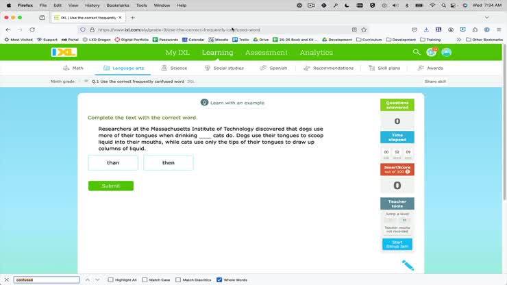 FrequentlyConfusedWords9_IXL