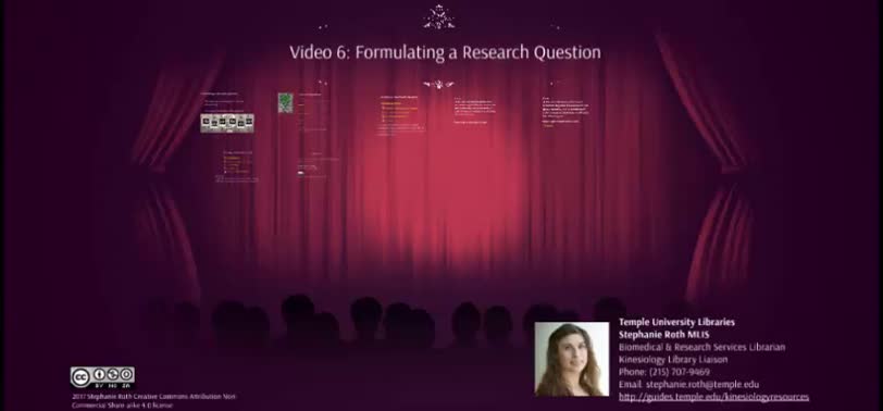 Video 6 Formulating a Research Question