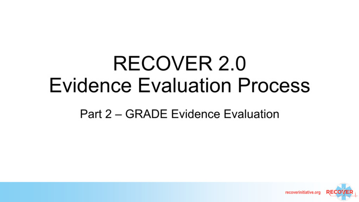 RECOVER GRADE System Tutorial