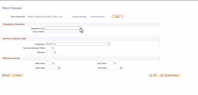 Mass Releasing Service Indicators - No Audio