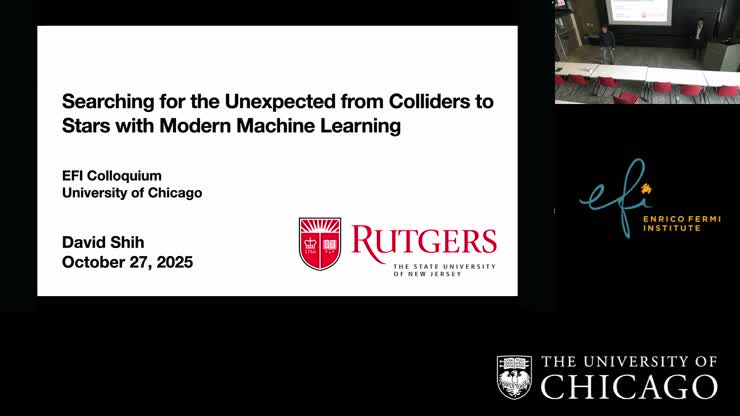 EFI Colloquium - David Shih, Rutgers University