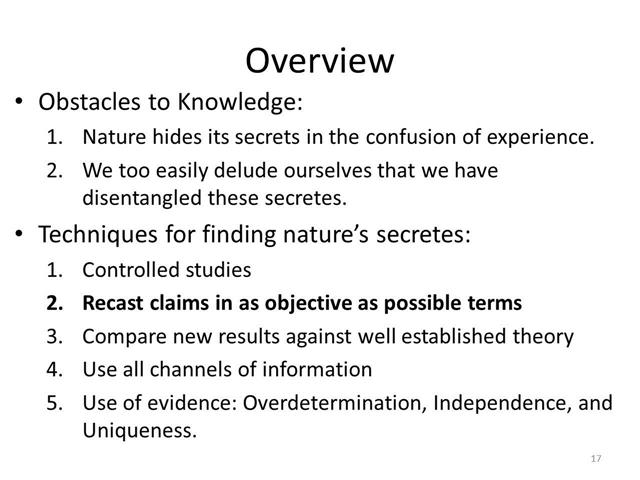 Lecture 3b How We Know (Part 2)