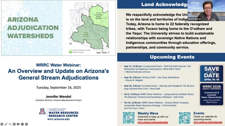 WRRC Water Webinar: An Overview and Update on Arizona's General Stream ...