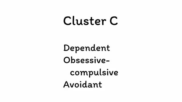 Cluster C (Dependent Obsessive-Compulsive and Avoidant) Personality ...