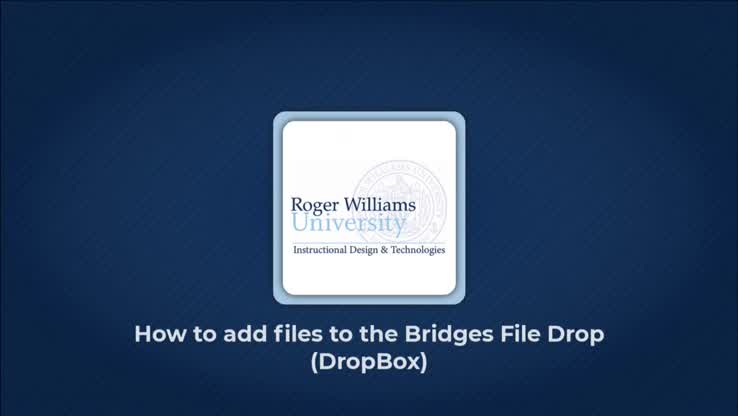 Adding files to the File drop (Dropbox)