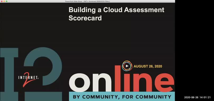NET+ I2O Building a Cloud Assessment Scorecard 08262020