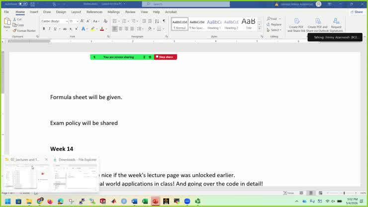 Final Review