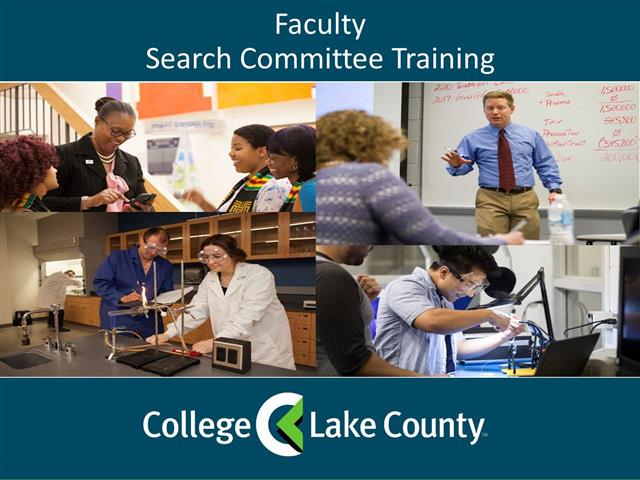 Course Introduction Faculty Search Commitee training